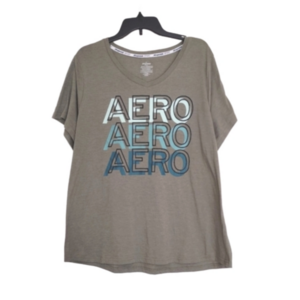 Aéropostale SPORT Cotton Blend Athletic Short Sleeve T-shirt Front logo 3X